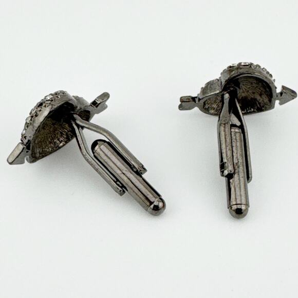 Pave Heart‎ Arrow Cufflinks - Picture 6 of 10